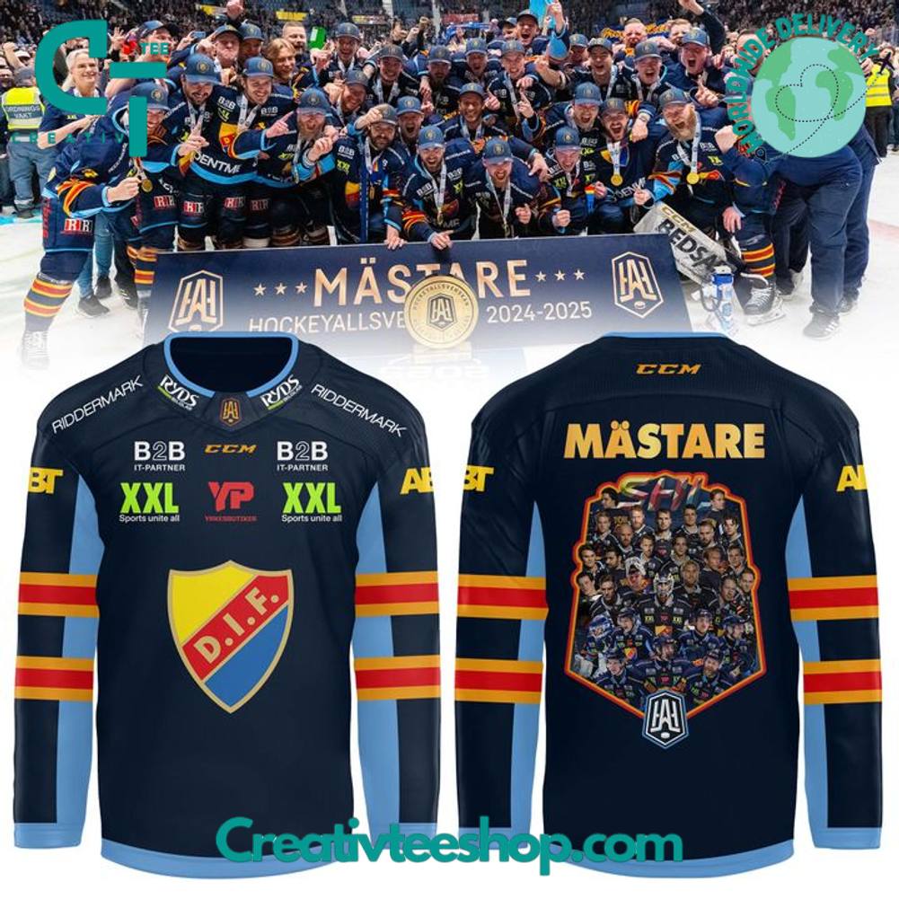 Djurgardens IF Mstare Allsvenskan 2025 Hockey Jersey
