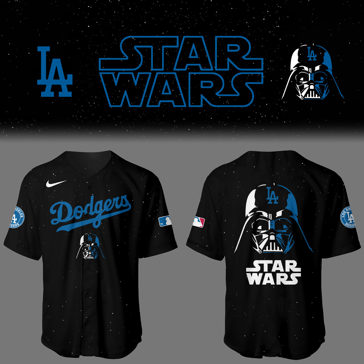 Dodgers Baseball 2025 Dodgers x Stars WarsÂ Jersey Gifts For Baseball Lovers