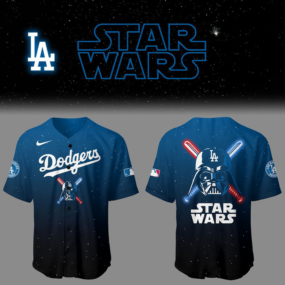 Dodgers x Star Wars Baseball Jersey 2025 Baseball Gifts Ideas