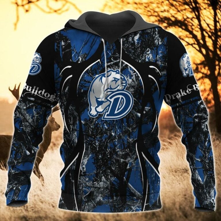 Drake Bulldogs Camo Hunting 3D printed Sweatshirt Hoodie Zipped Hoodie