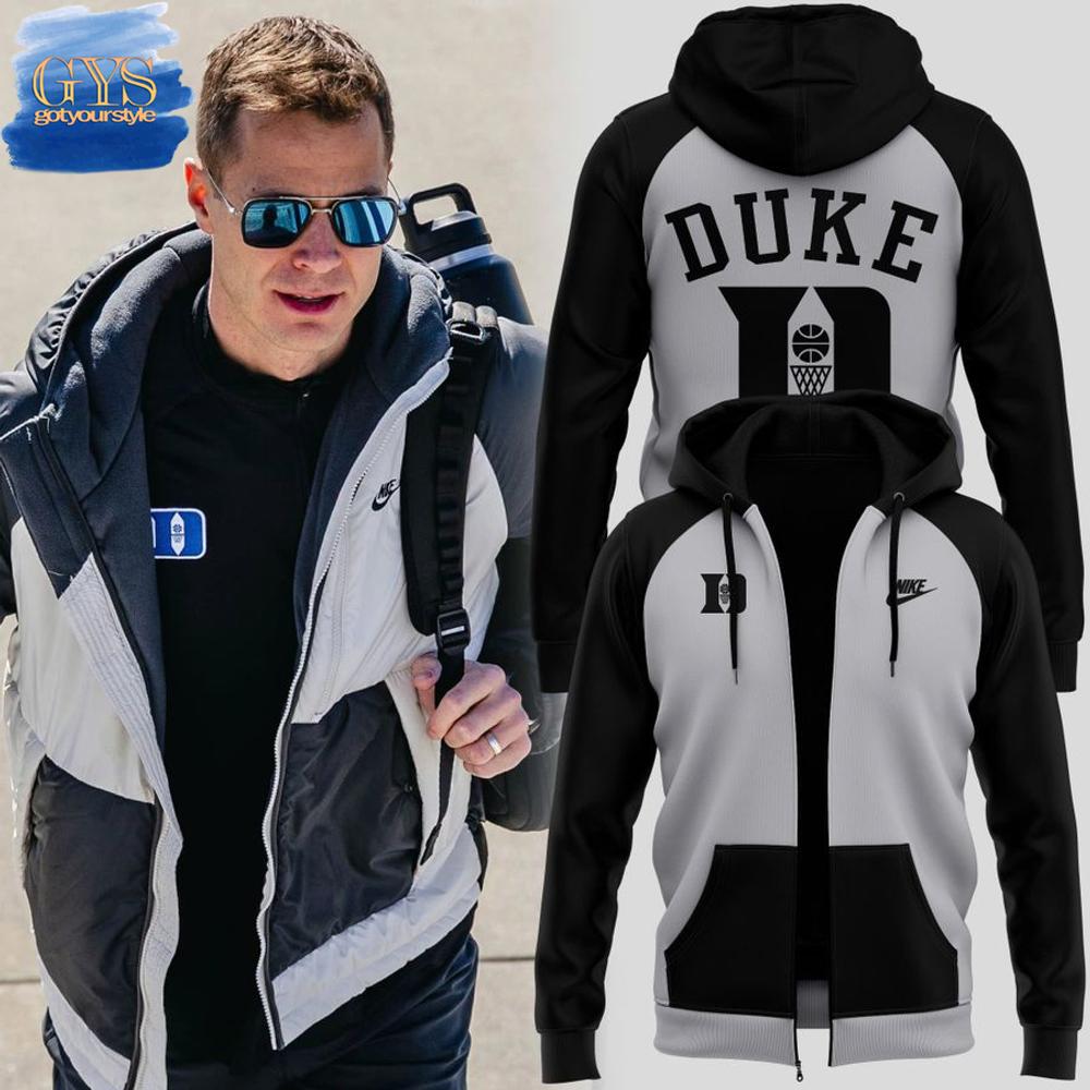 Duke Mens Basketball Jon Scheyer Special New Zip Hoodie