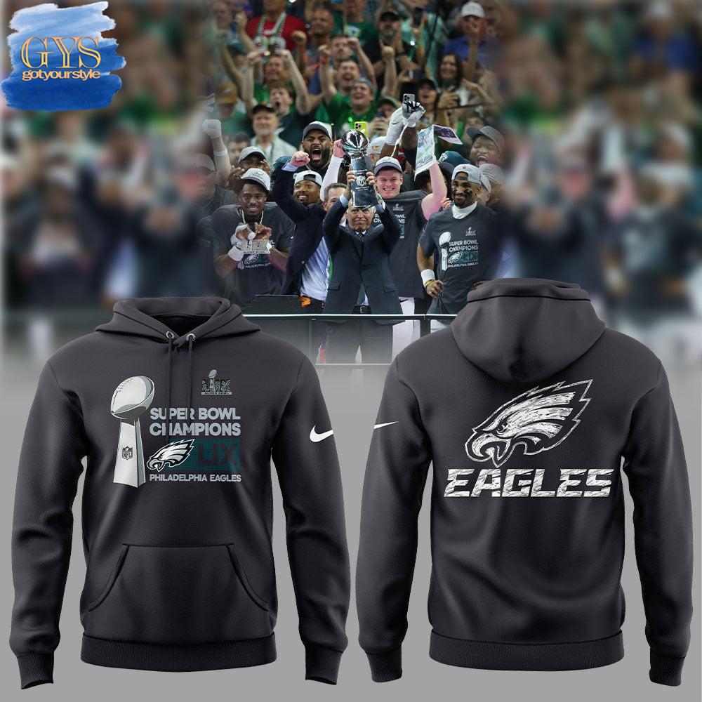 Eagles Champions Super Bowl 2025 Jalen Hurts Hoodie