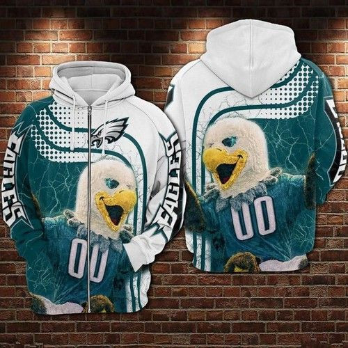 Eagles Philadelphia Hoodie  Zip Hoodie Version 1884