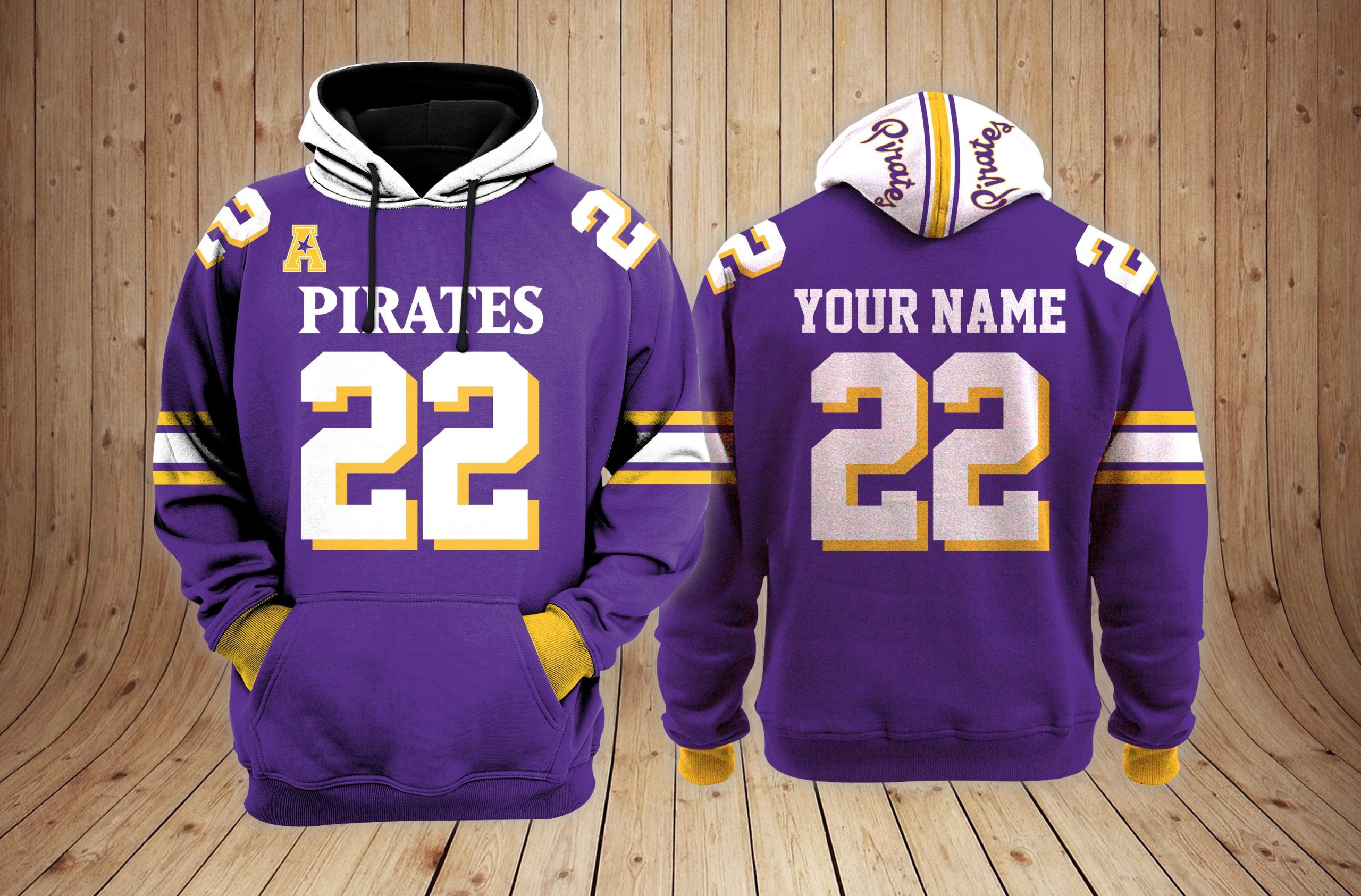 East Carolina Pirates 2023 football NCAA Custom 3D Hoodie PT34827