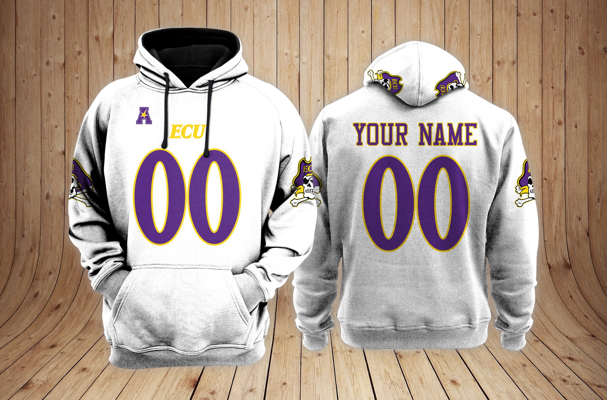 East Carolina Pirates 2023 football NCAA Custom 3D Hoodie PT34829