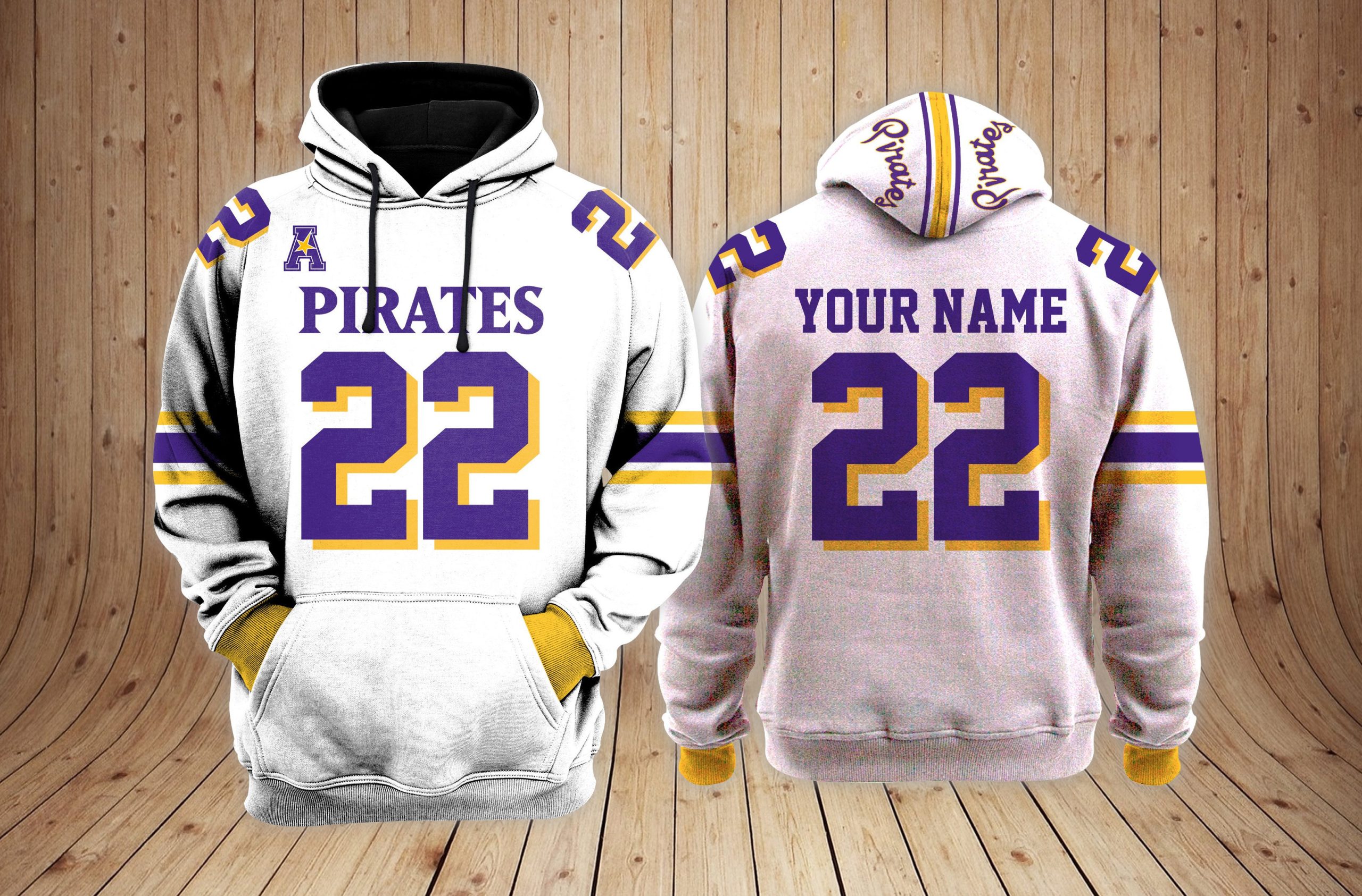 East Carolina Pirates football NCAA Custom 3D Hoodie PT34828