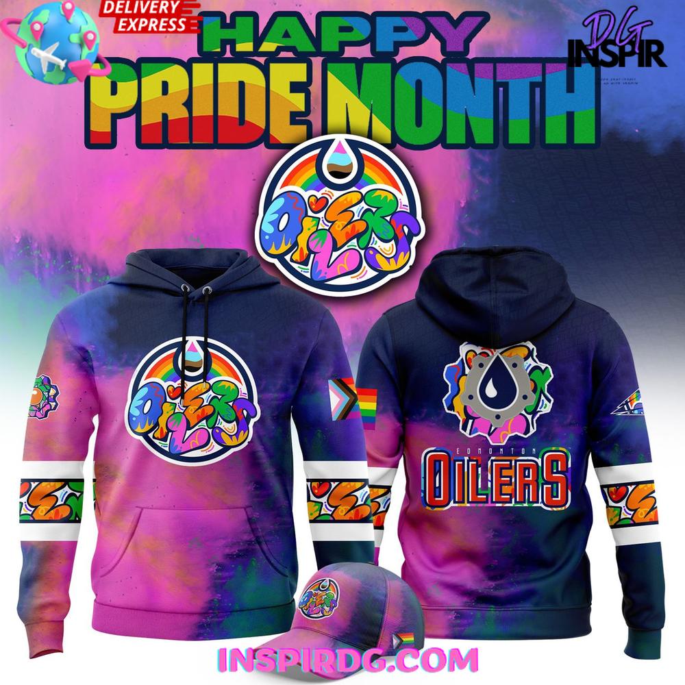 Edmonton Oilers 2025 Pride Month NFL Hoodie Gift For Sport Music Fans