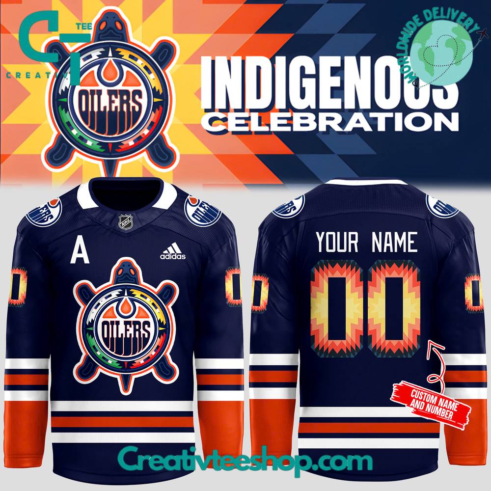 Edmonton Oilers x Indigenous Celebration Custom Jersey