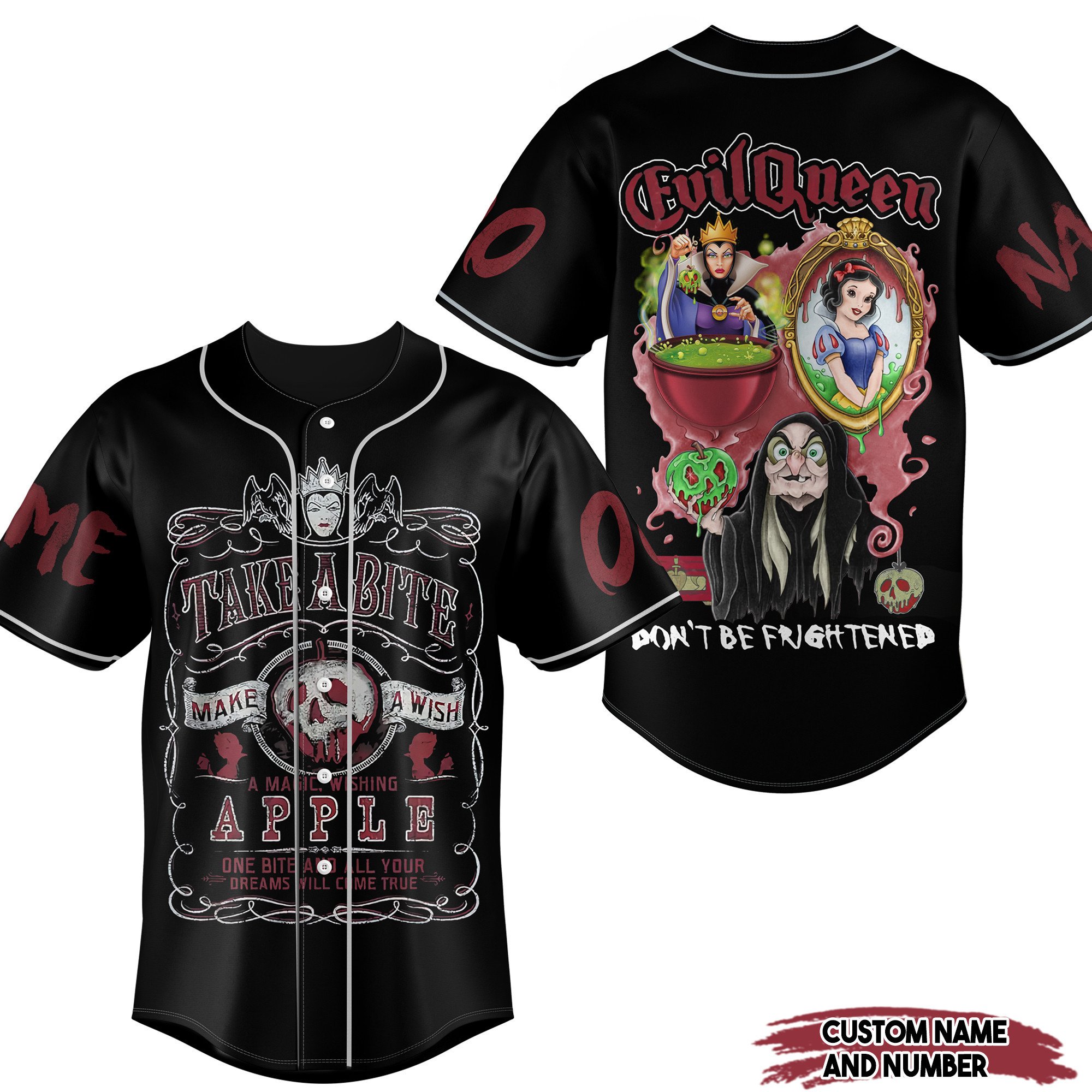 Evil Queen Baseball Jersey For Fans