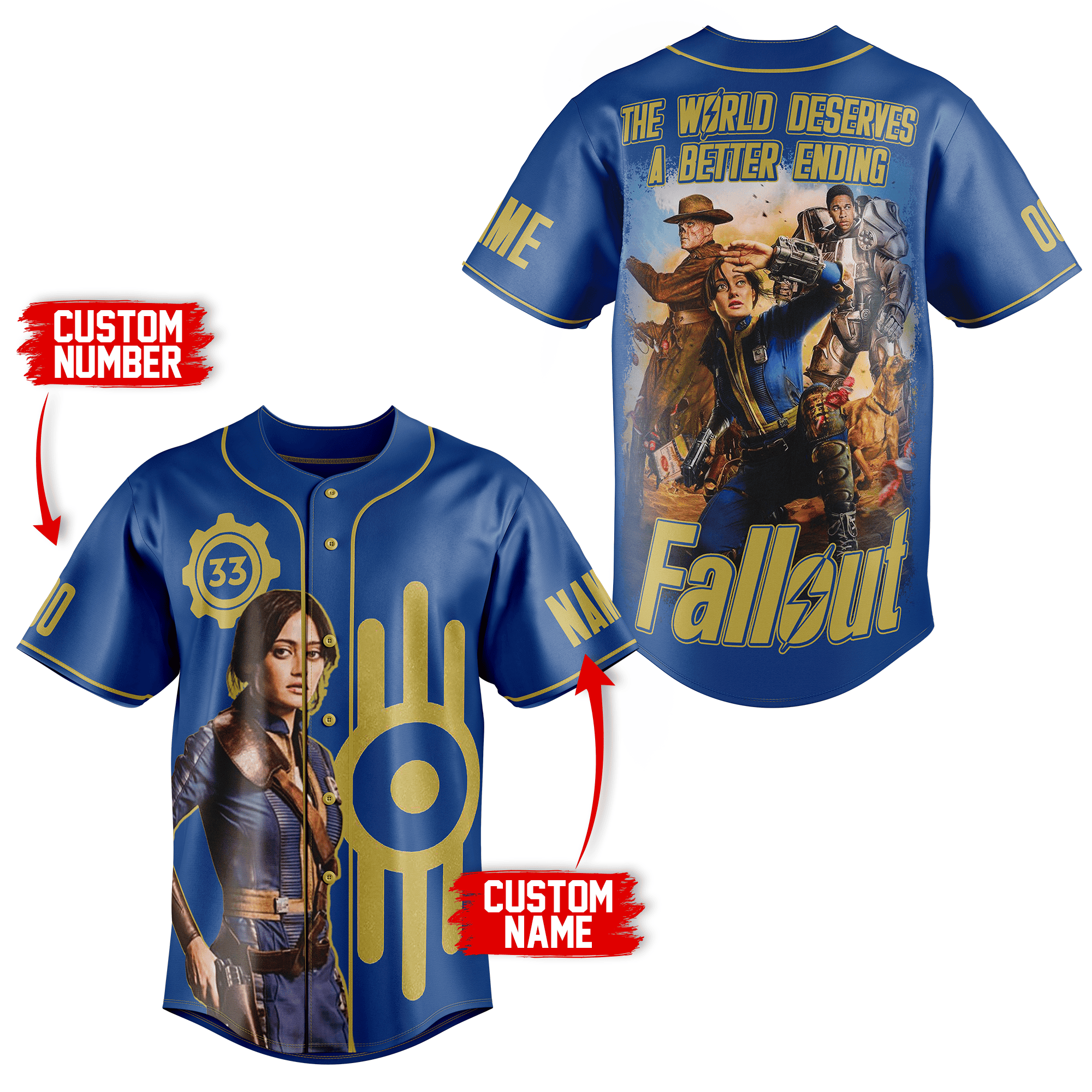 Fallout Baseball Jersey For Fans