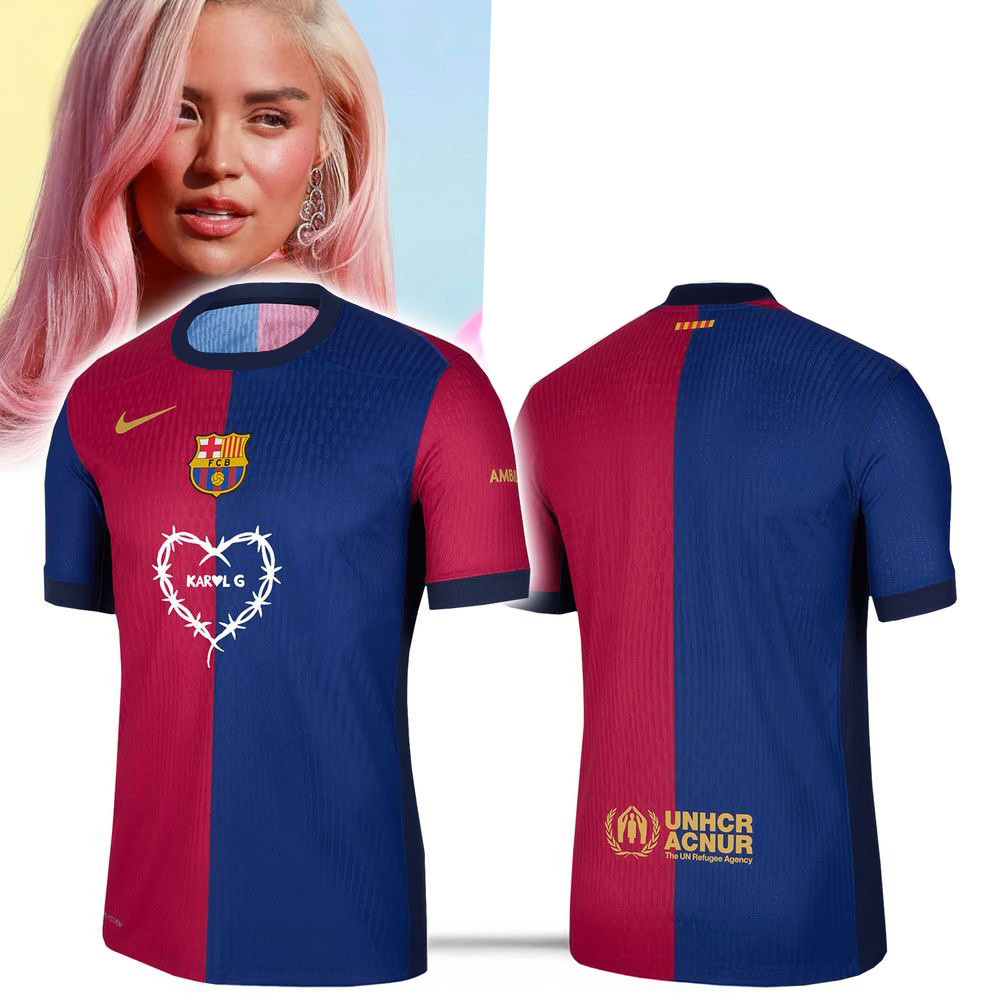 FC Barcelona X Karol G Special 2025 Jersey Merch Best Gifts For Fans