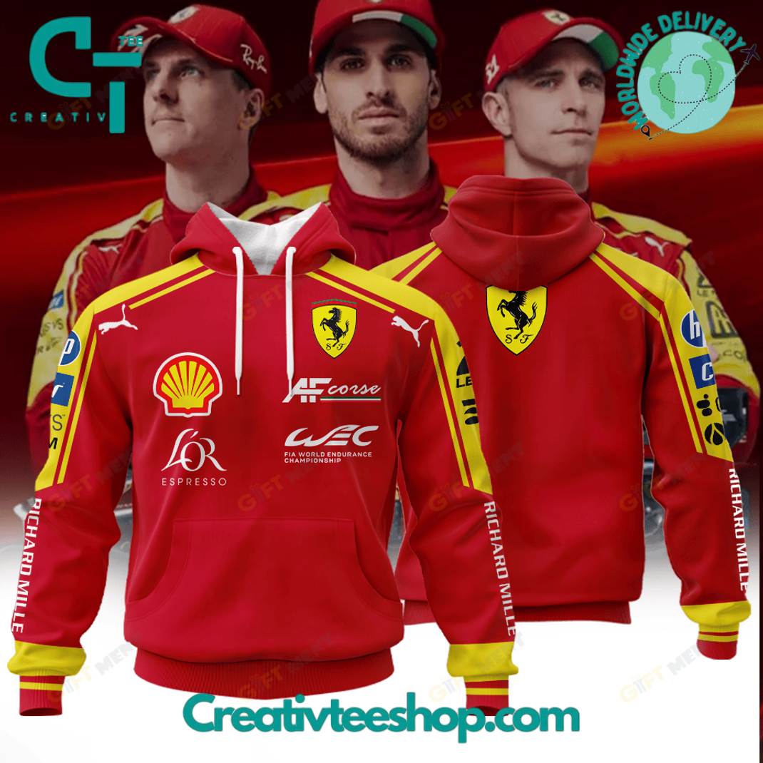 Ferrari AF Corse Racing 2025 FIA WEC Season Special Hoodie