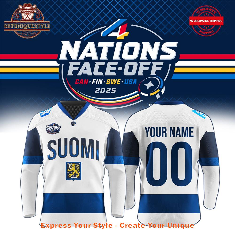 Finland 2025 4 Nations Face-Off National Team Jersey