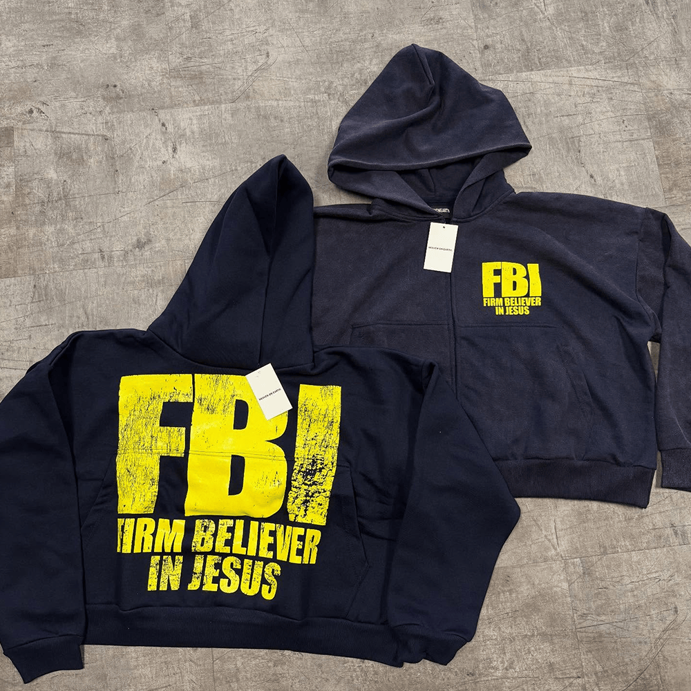 Firm Believer In Jesus Zip Hoodie Firm Believer In Jesus FBI Hoodie Gifts For Fathers Day