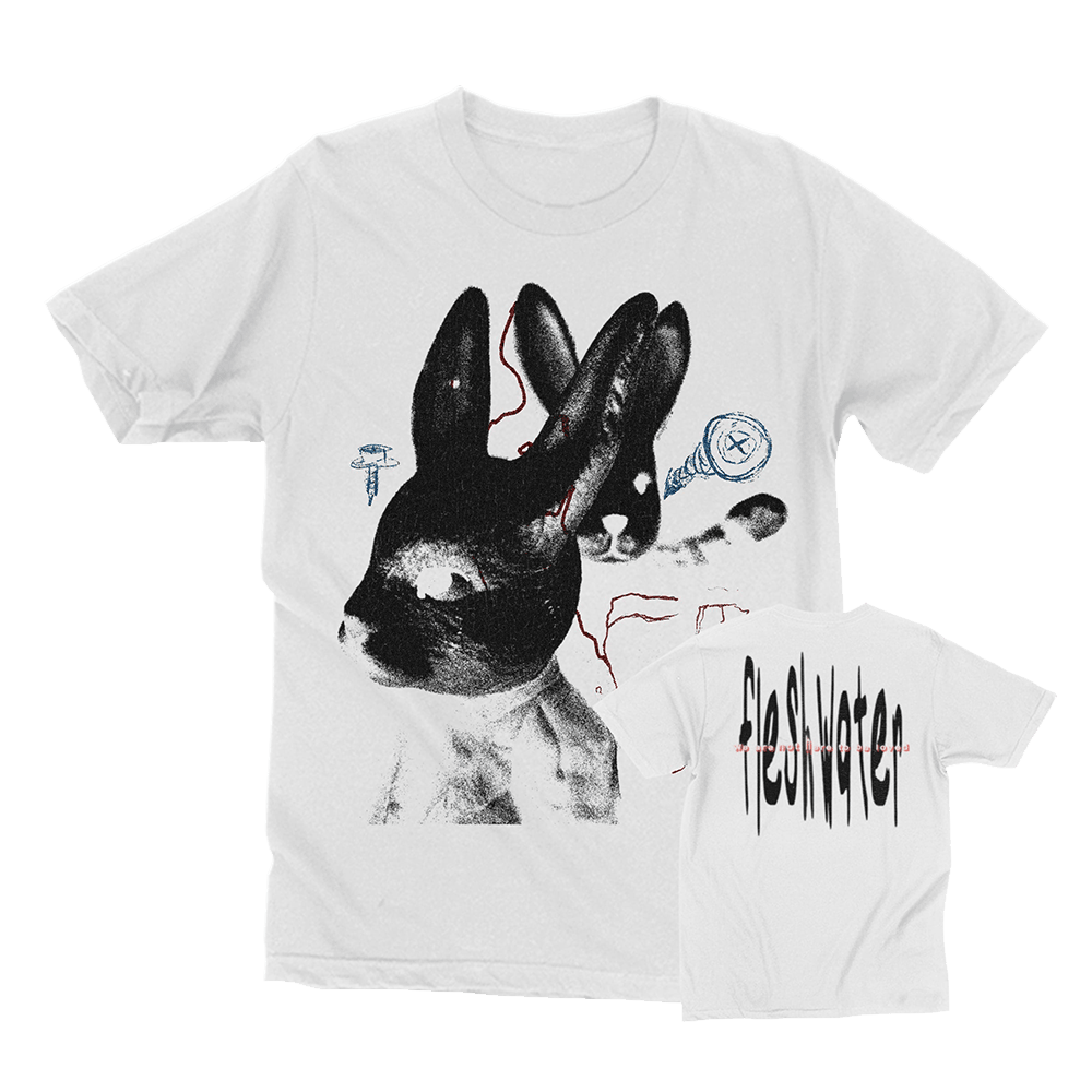 Fleshwater Merch Fleshwater White Rabbit Cement T-Shirt Best Father's Day Presents