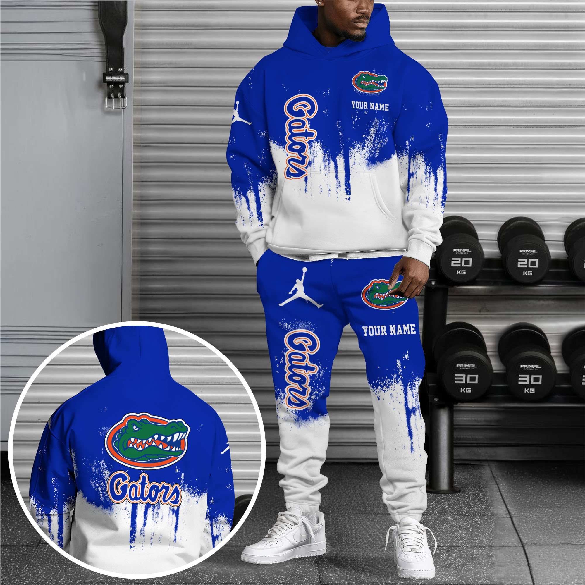 Florida Gators Hoodie Sweatpants Set, Custom Hoodie, Sport Hoodie Sweatpants Set, Sport Gifts For Fan DP97 Gift For Sport Music Fans