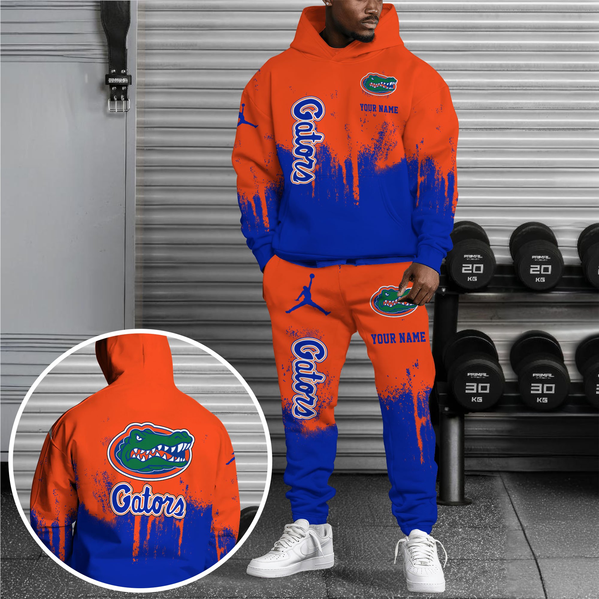 Florida Gators Hoodie Sweatpants Set, Custom Hoodie, Sport Hoodie Sweatpants Set, Sport Gifts For Fan QQ98 Premium Merchandise
