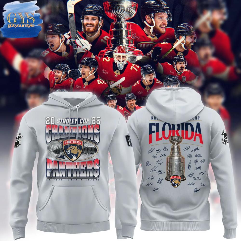 Florida Panthers 2025 Stanley Cup Champions Limited Edition Hoodie Gift For Sport Music Fans