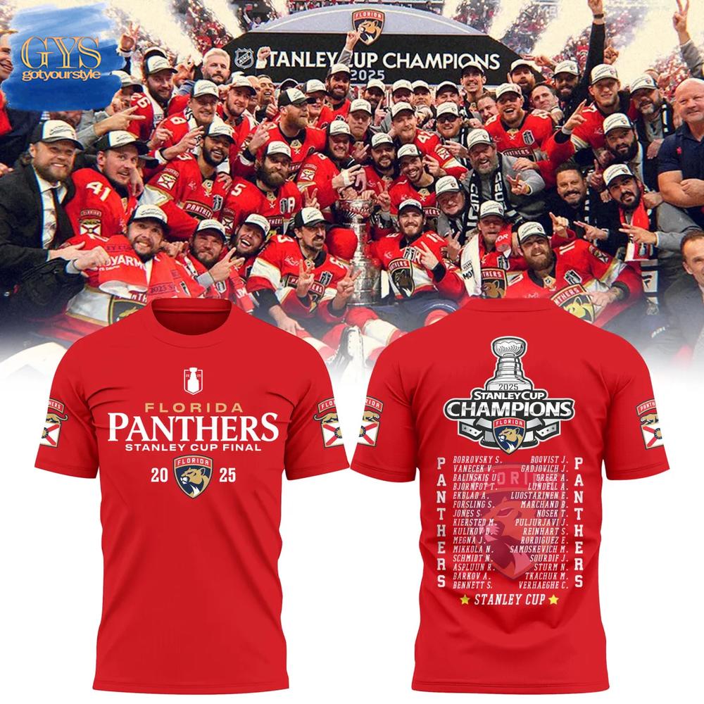 Florida Panthers 2025 Stanley Cup Champions Limited Edition Shirt Premium Merchandises