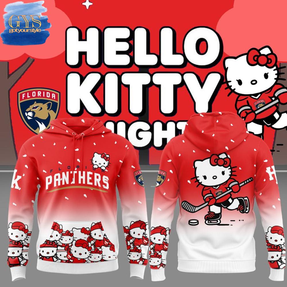 Florida Panthers Hello Kitty 2025 Limited Edition Hoodie
