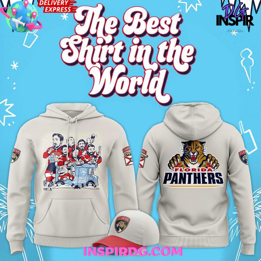 Florida Panthers Stanley Cup Ice Cream Celebration Special Hoodie Premium Merchandises