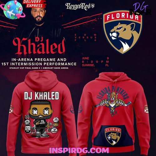 Florida Panthers x DJ KHALED 2025 Performance Hoodie Premium Merchandises