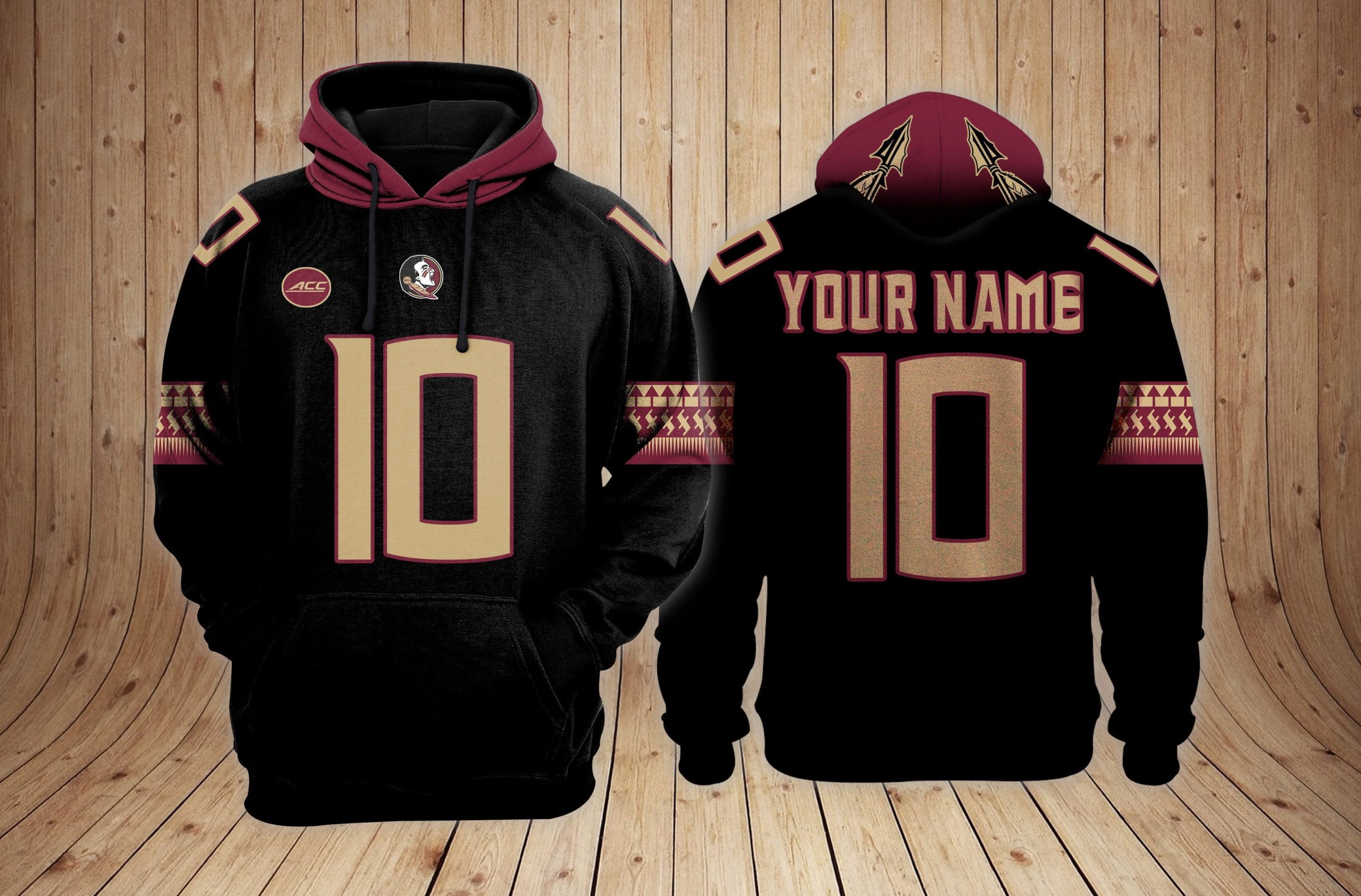 Florida State Seminoles Football NCAA Custom 3D Hoodie PT24037