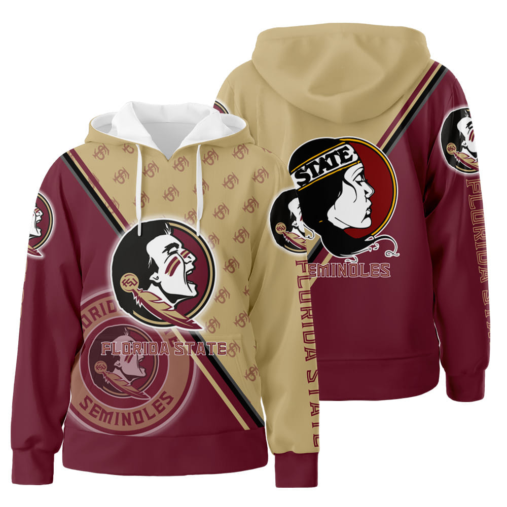 Florida State Seminoles NCAA 3D All Over Print Hoodie Zip-Up Hoodie