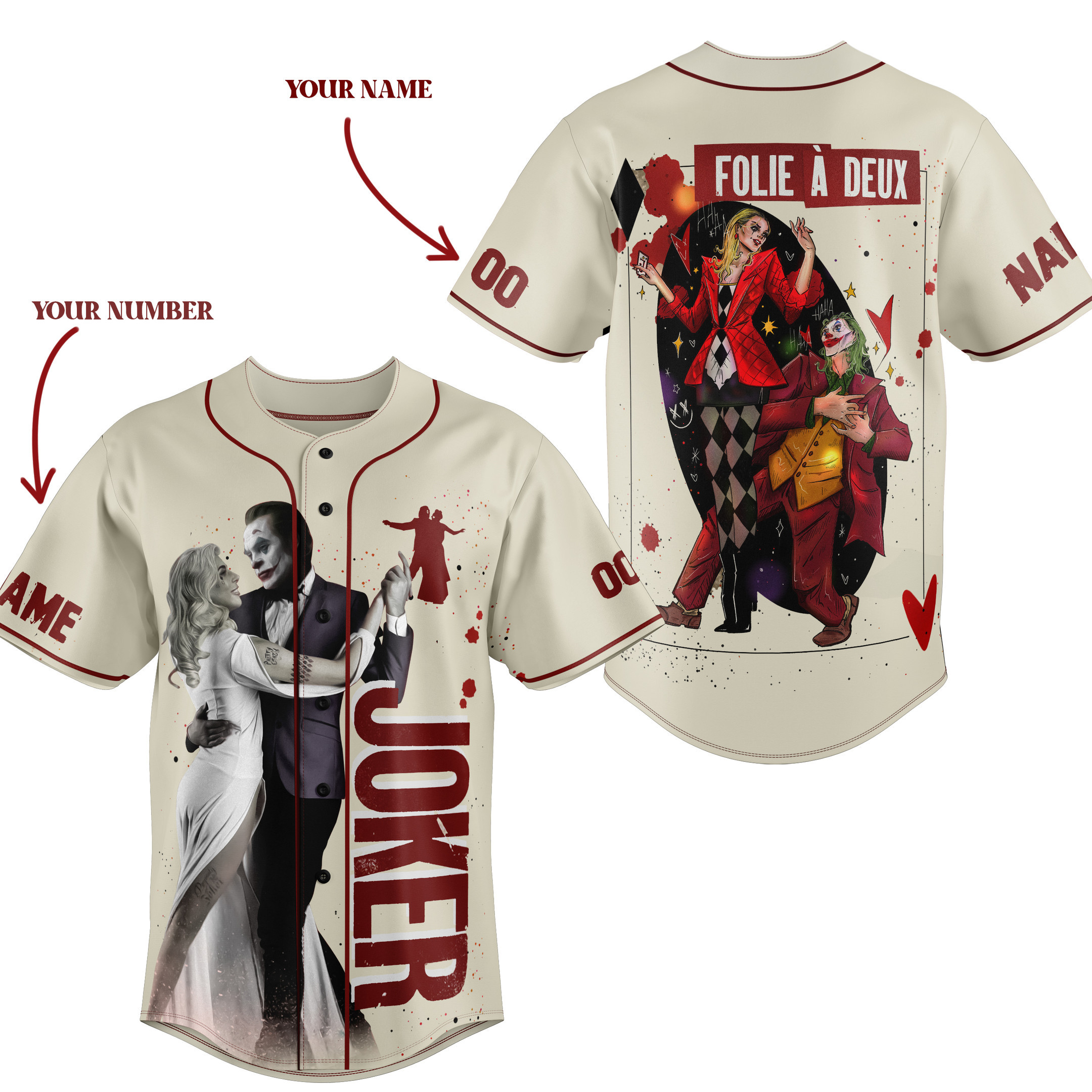 Folie a Deux Baseball Jersey For Fans
