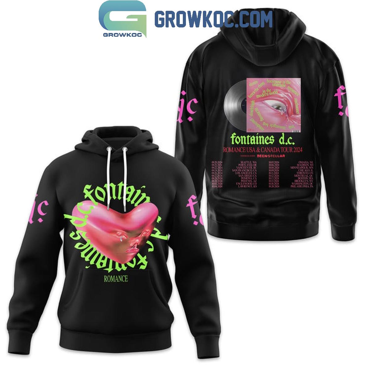 Fontaines D.C. Romance USA And Canada Tour 2024 Hoodie T-Shirt