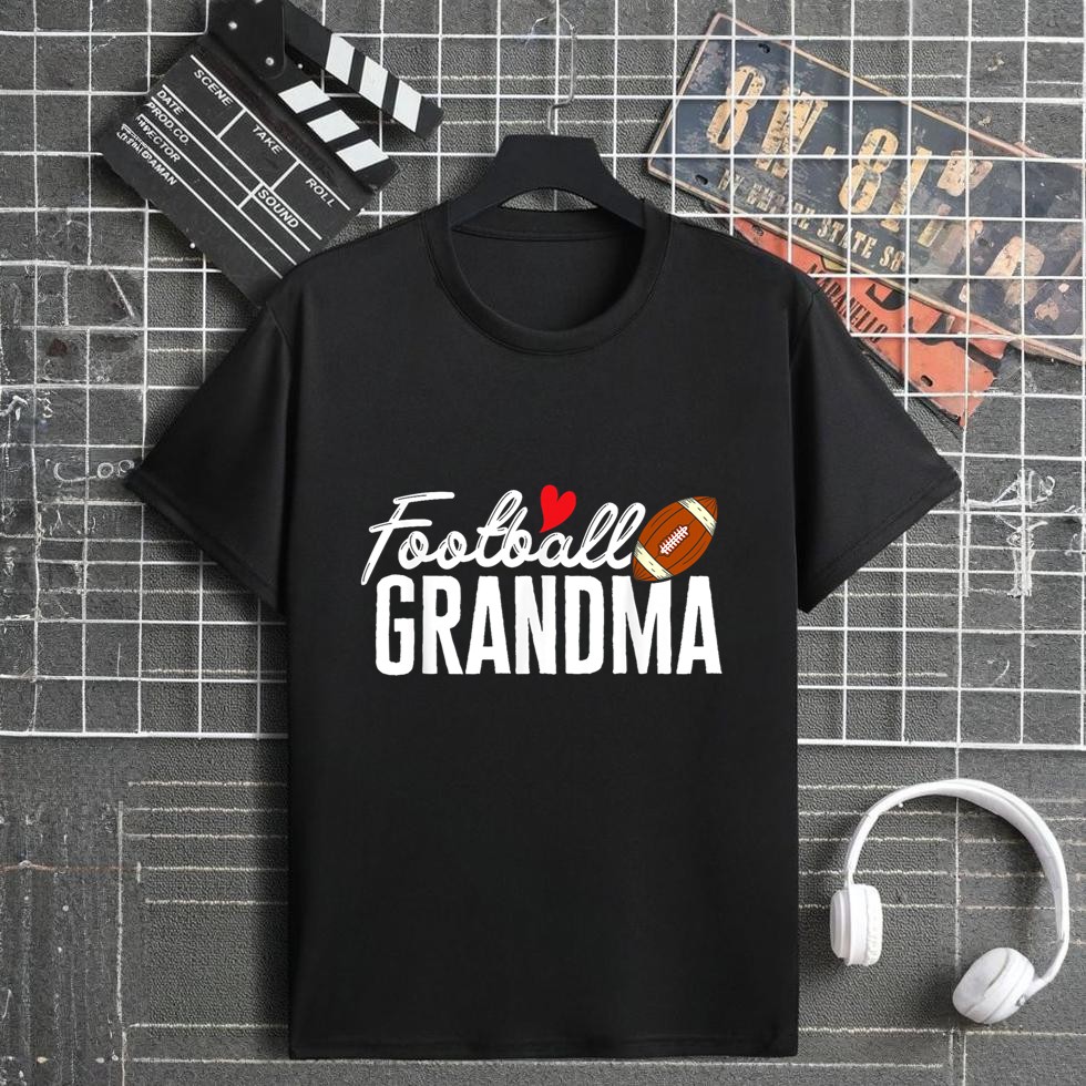 Football Grandma of Football Player Football Grandmother T-Shirt