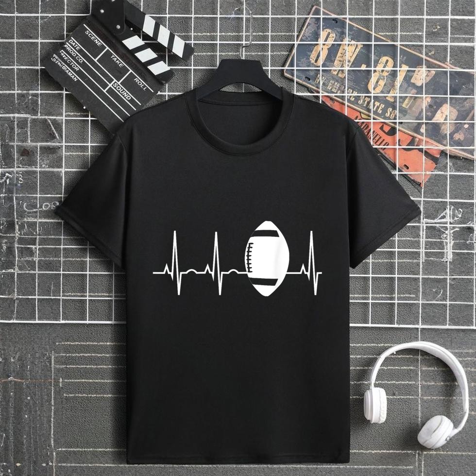 Football Heartbeat Sports Fan T-Shirt