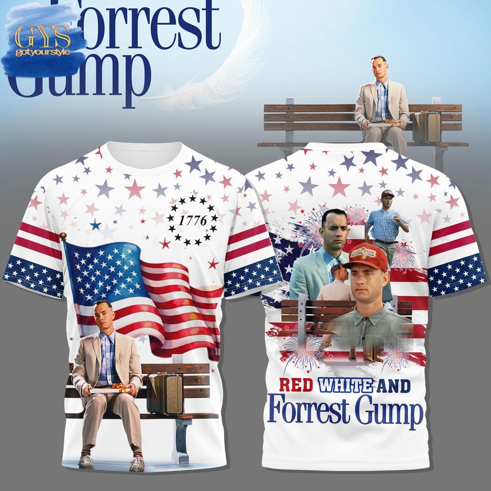 Forrest Gump Independence Day Special Edition T-Shirt Premium Merchandises