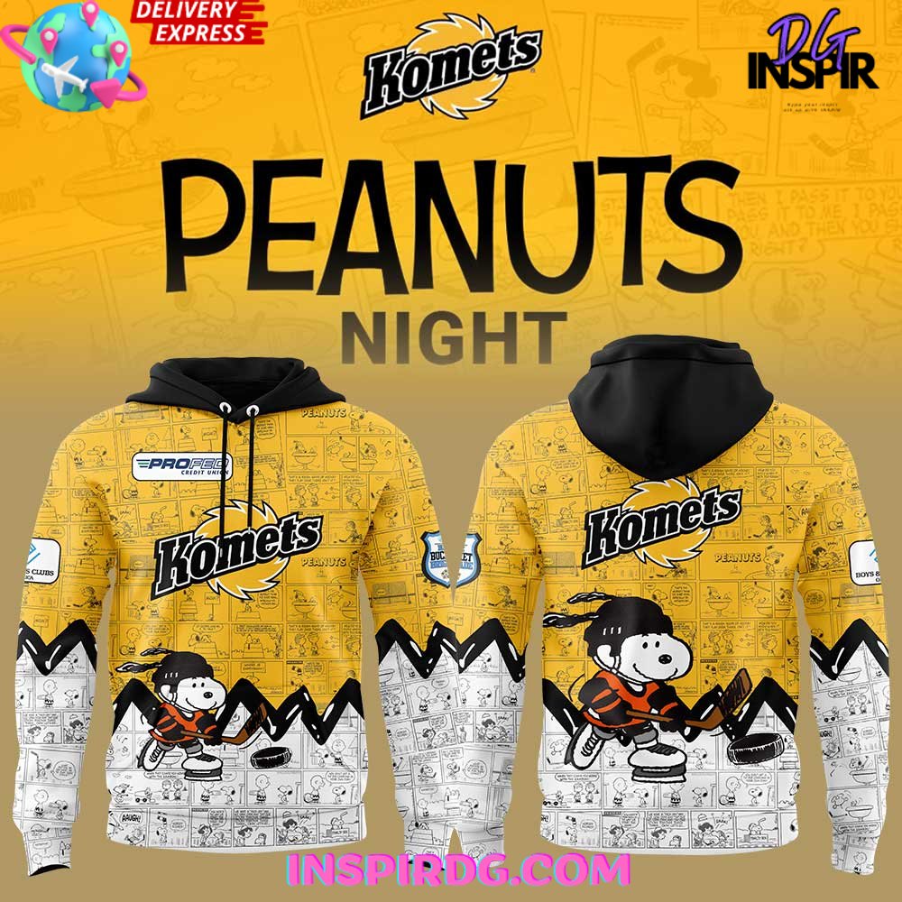 Fort Wayne Komets 75th Anniversary of Peanuts Special Hoodie Gift For Sport Music Fans