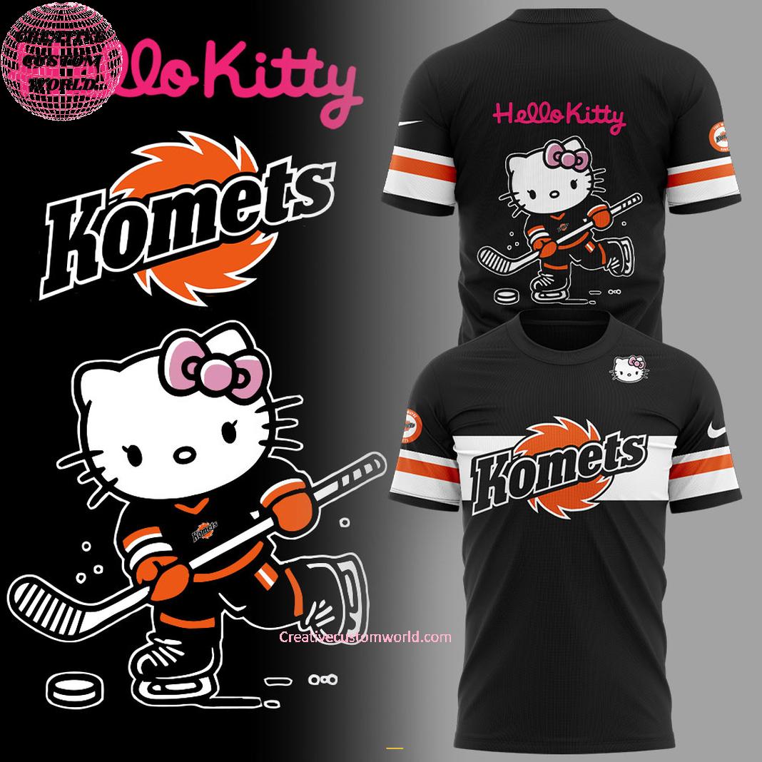 Fort Wayne Komets x Hello Kitty For Fans 2025 Special New 3D T-Shirt,Sweatshirt