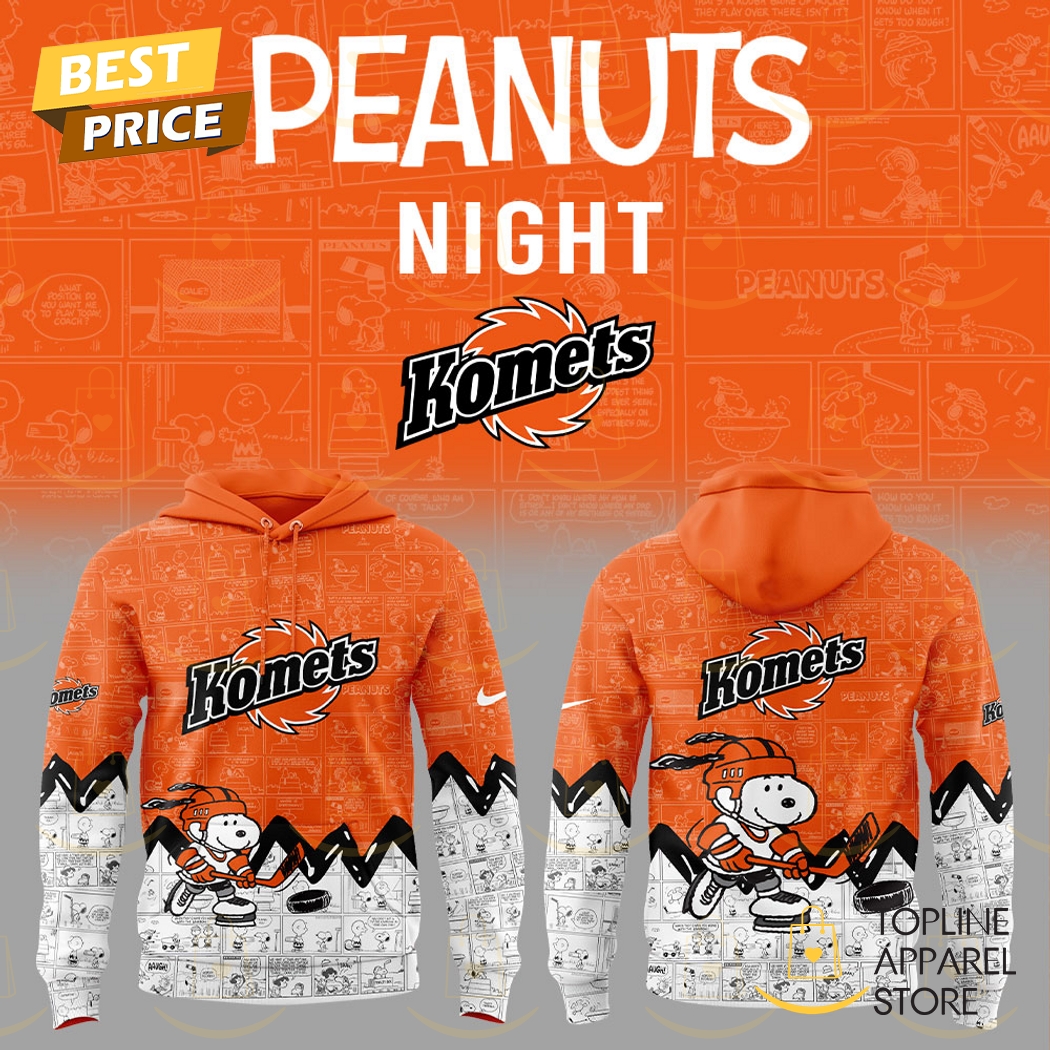 Fort Wayne Komets x Peanuts Night Hoodie Gift For Sport Music Fans