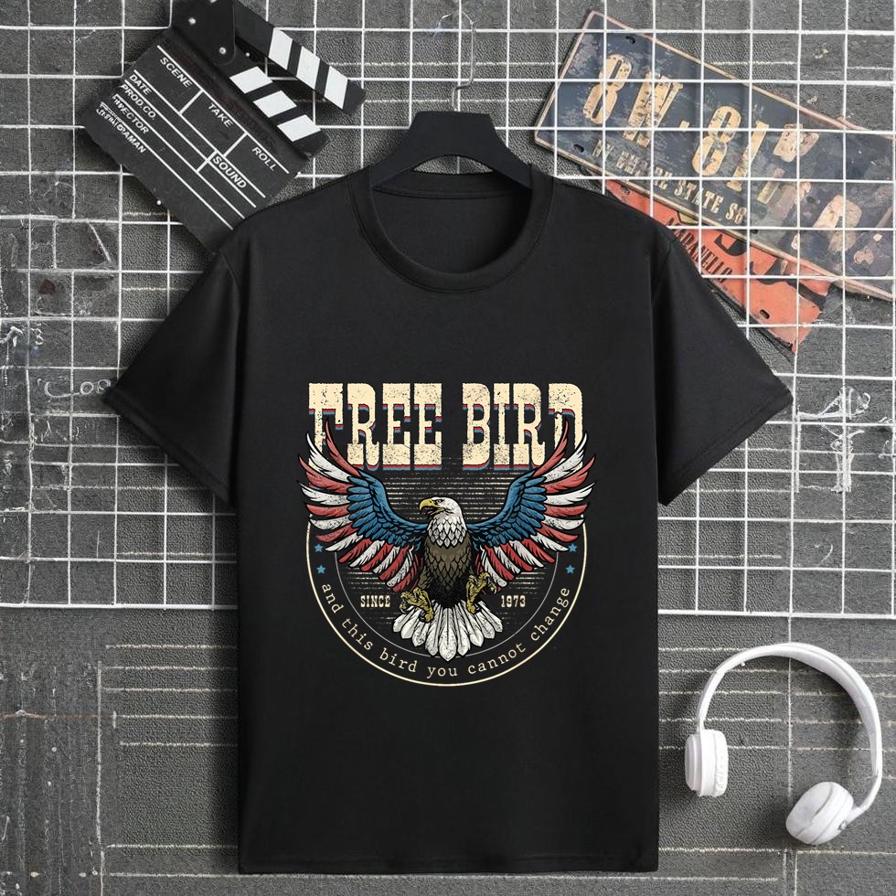 Free American Bird, This Bird You Cannot Change, 4th Of July T-Shirt
