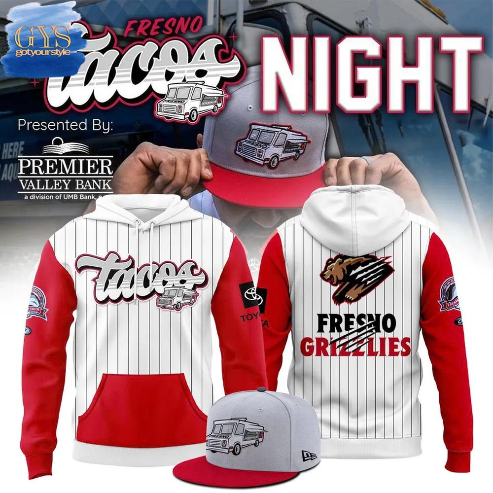 Fresno Grizzlies Tacos Night Special Edition Hoodie Premium Merchandises