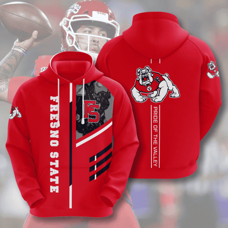 Fresno State Bulldogs Hoodie  Zip Hoodie Version 2432