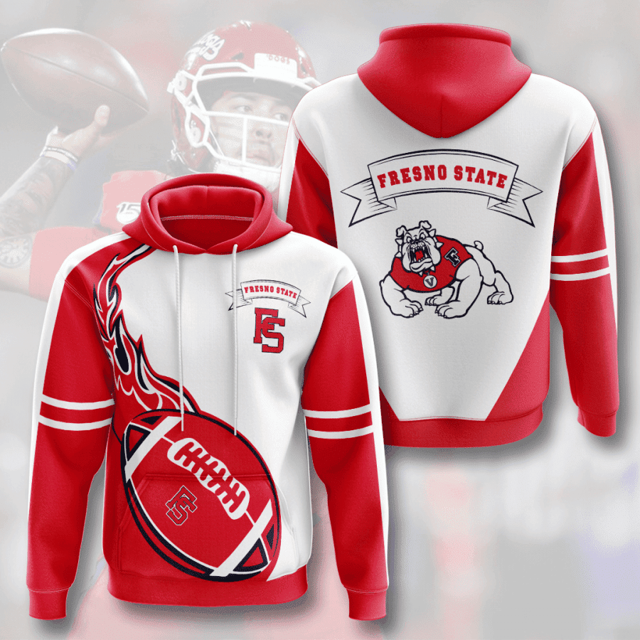 Fresno State Bulldogs Hoodie  Zip Hoodie Version 2449