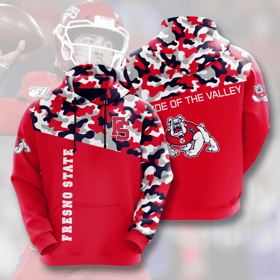 Fresno State Bulldogs Hoodie  Zip Hoodie Version 2452