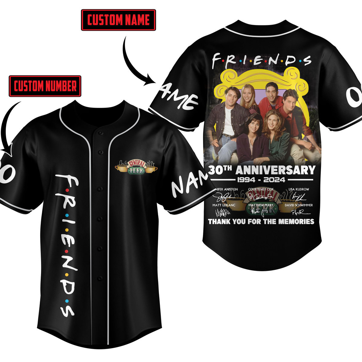 Friends Baseball Jersey For Fans