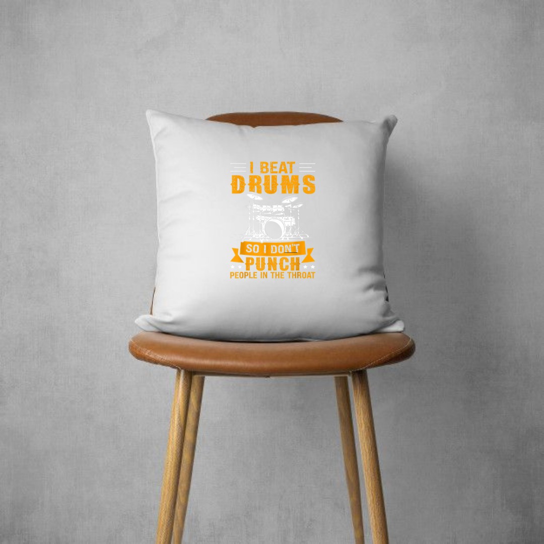 Funny Drummer Drum Pillows