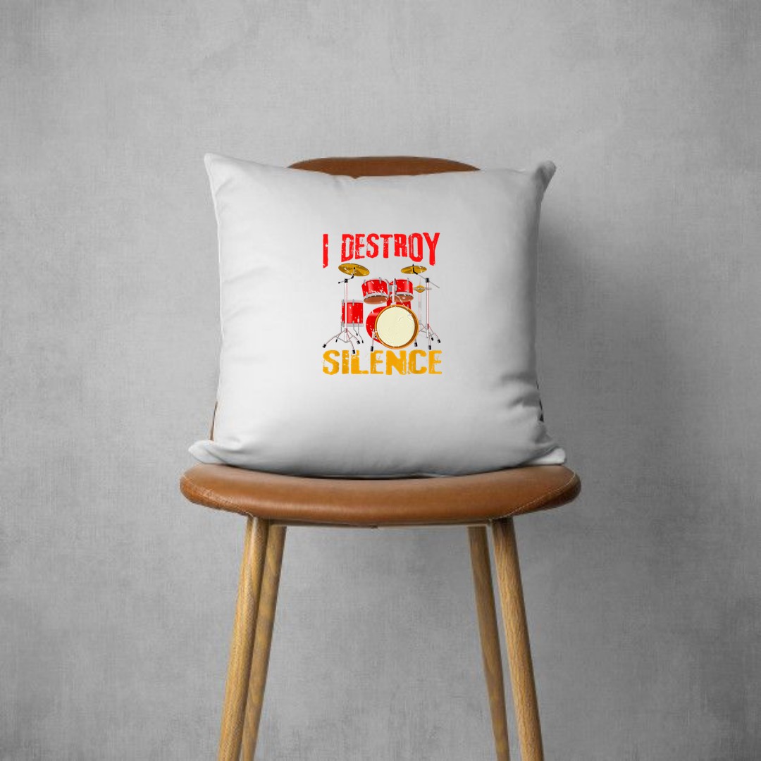 Funny Drummer Rock Musician Gift Idea Drums Pillows