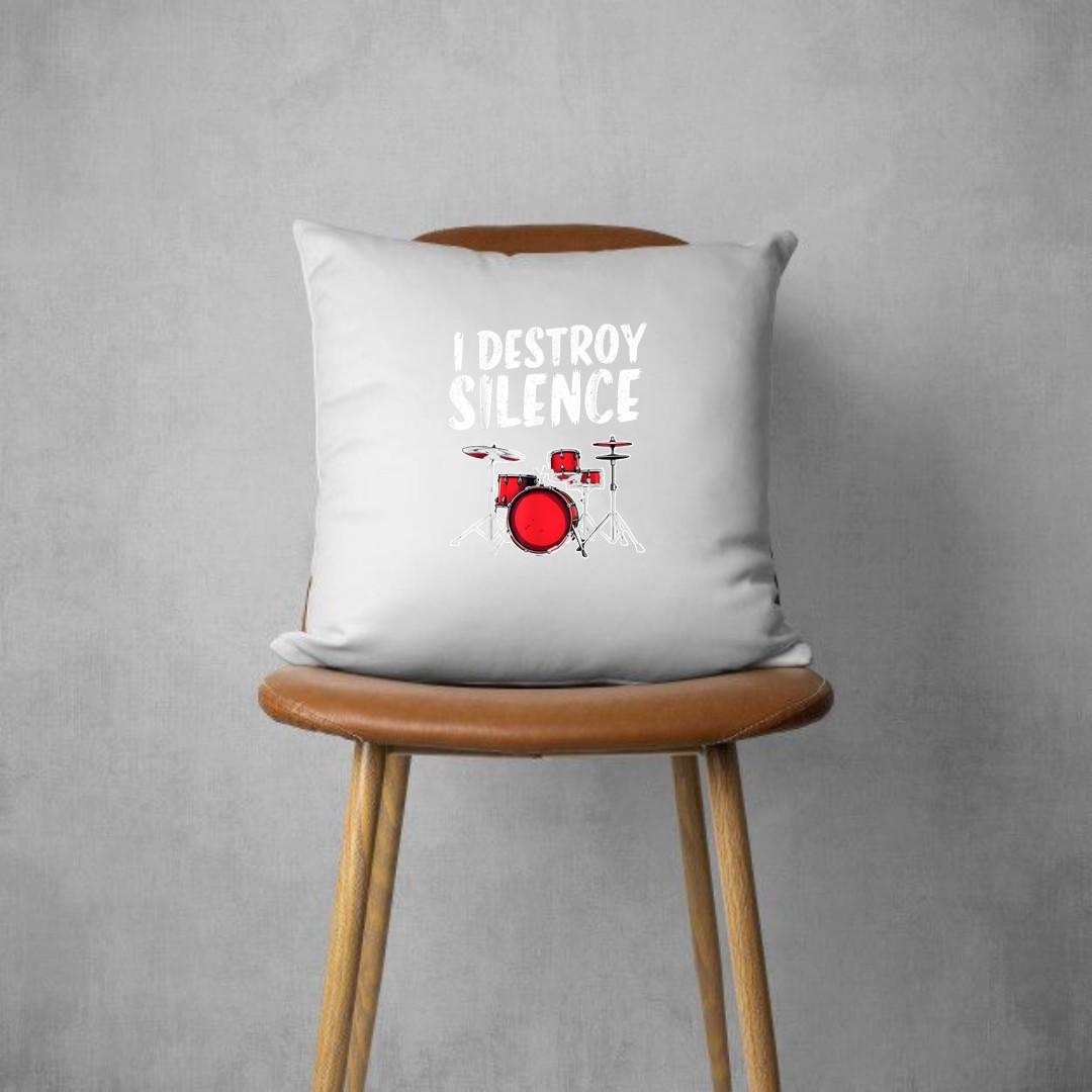 Funny Humorous Sayings Drums And Percussion For Drummers Pillows