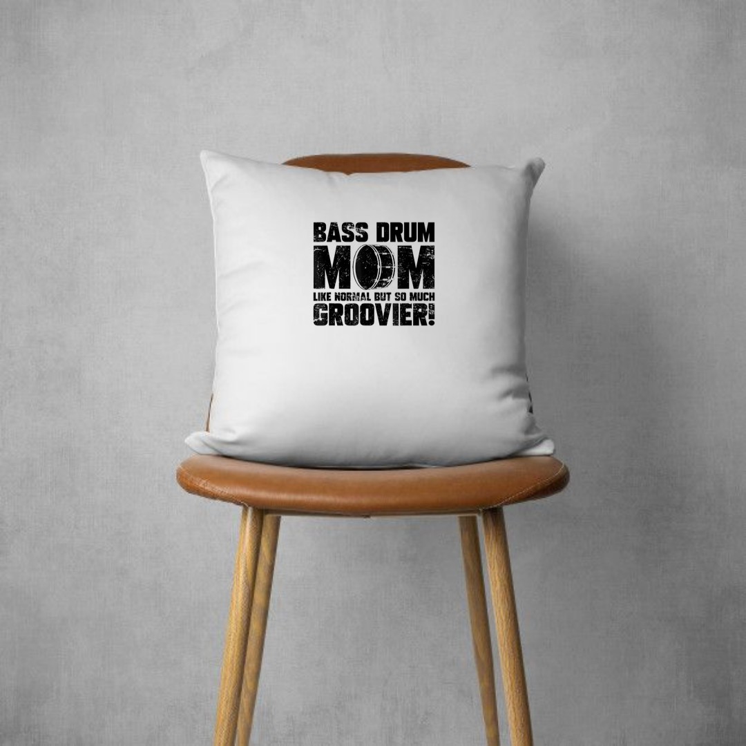 Funny Marching Band Drummer Bass Drum Mom Pillows