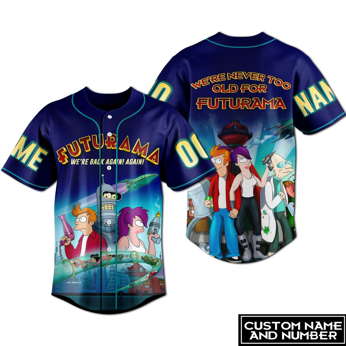 Futurama Baseball Jersey For Fans
