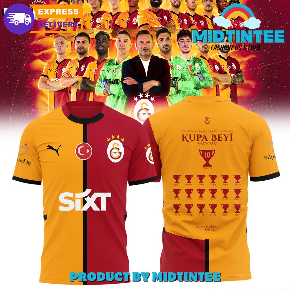 Galatasaray Turkish Super Lig 2025 Champions Shirt