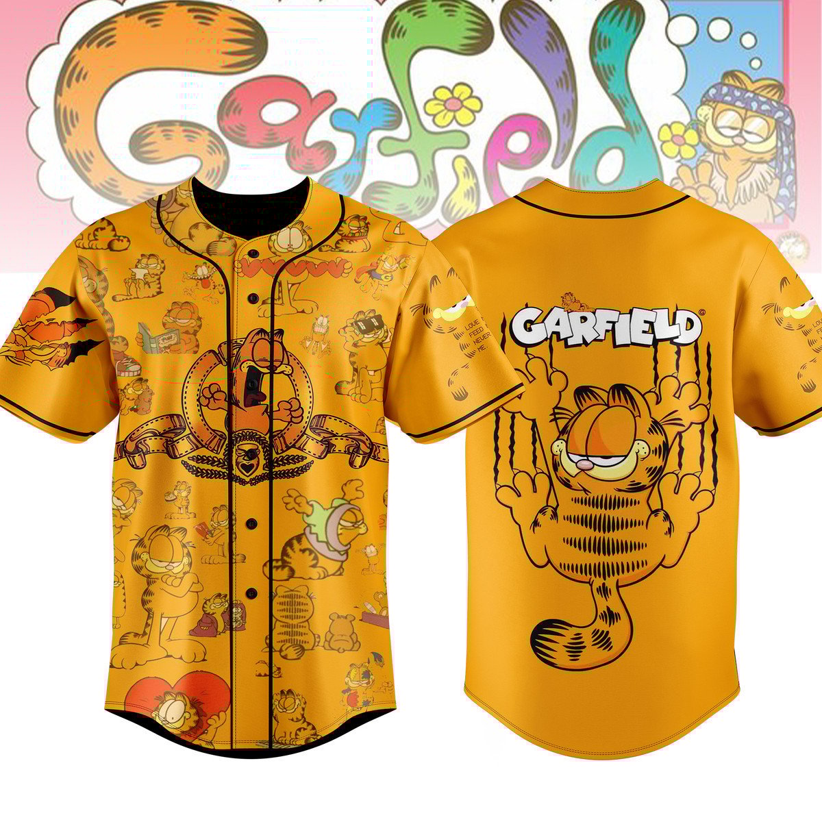Garfield Baseball Jersey For Fans