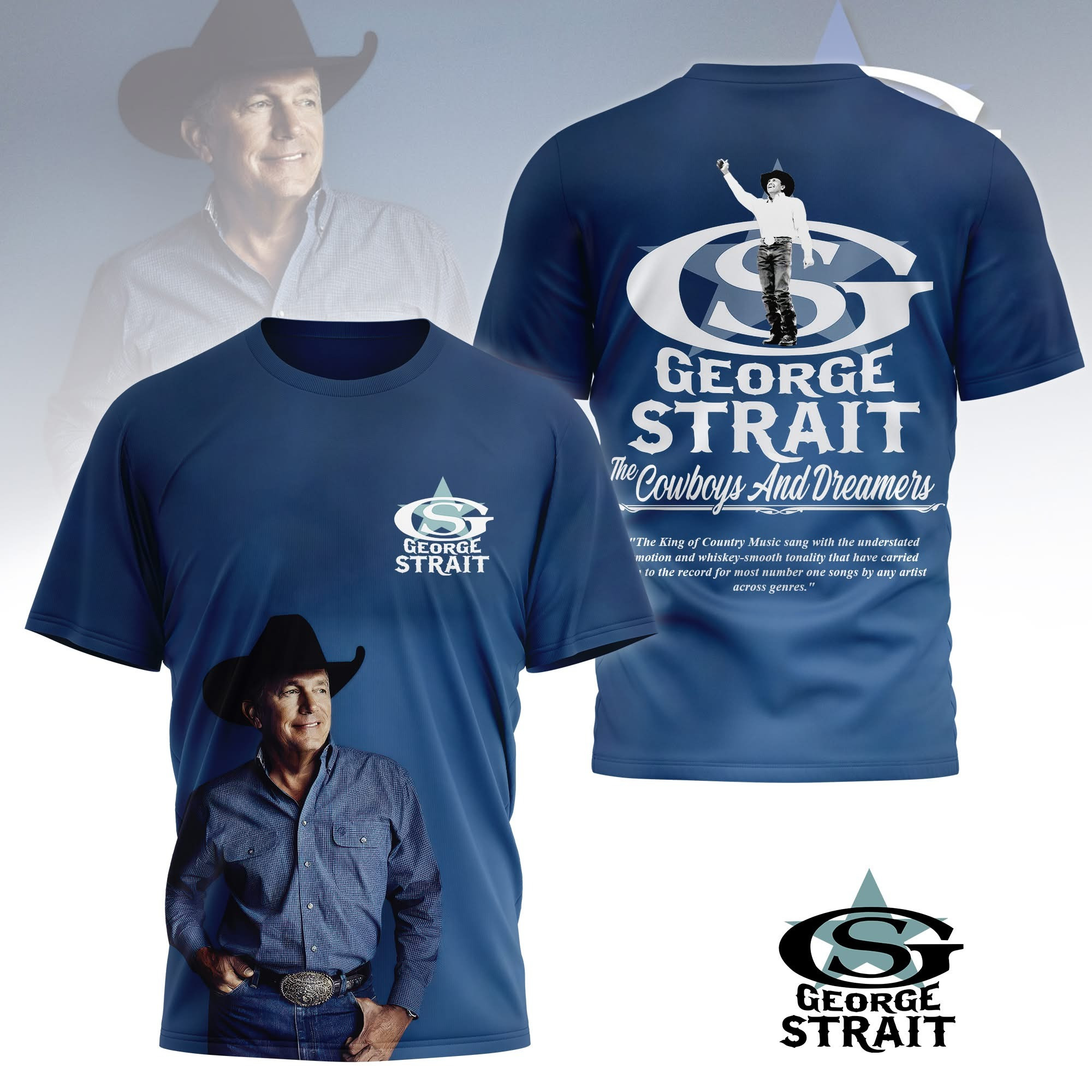George Strait T-Shirt The Cowboy And Dreamers George Strait Merch Fan Gifts Fatherâ€™s Day